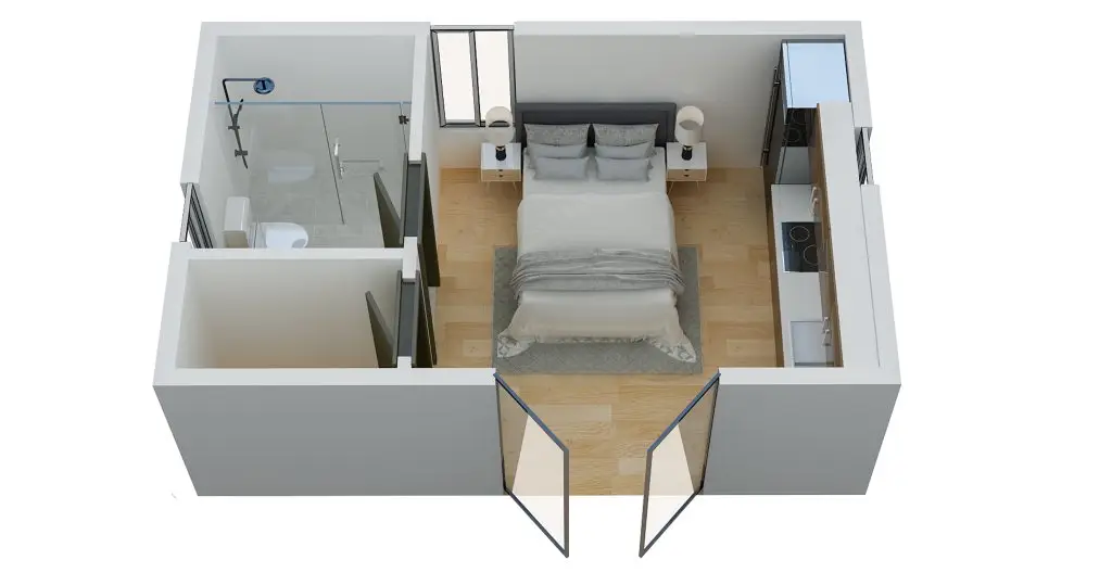 Celeste ADU 9 Efficient Family Living: Celeste ADU | 2 Bedrooms, 1 Bath, 530 sq. ft.