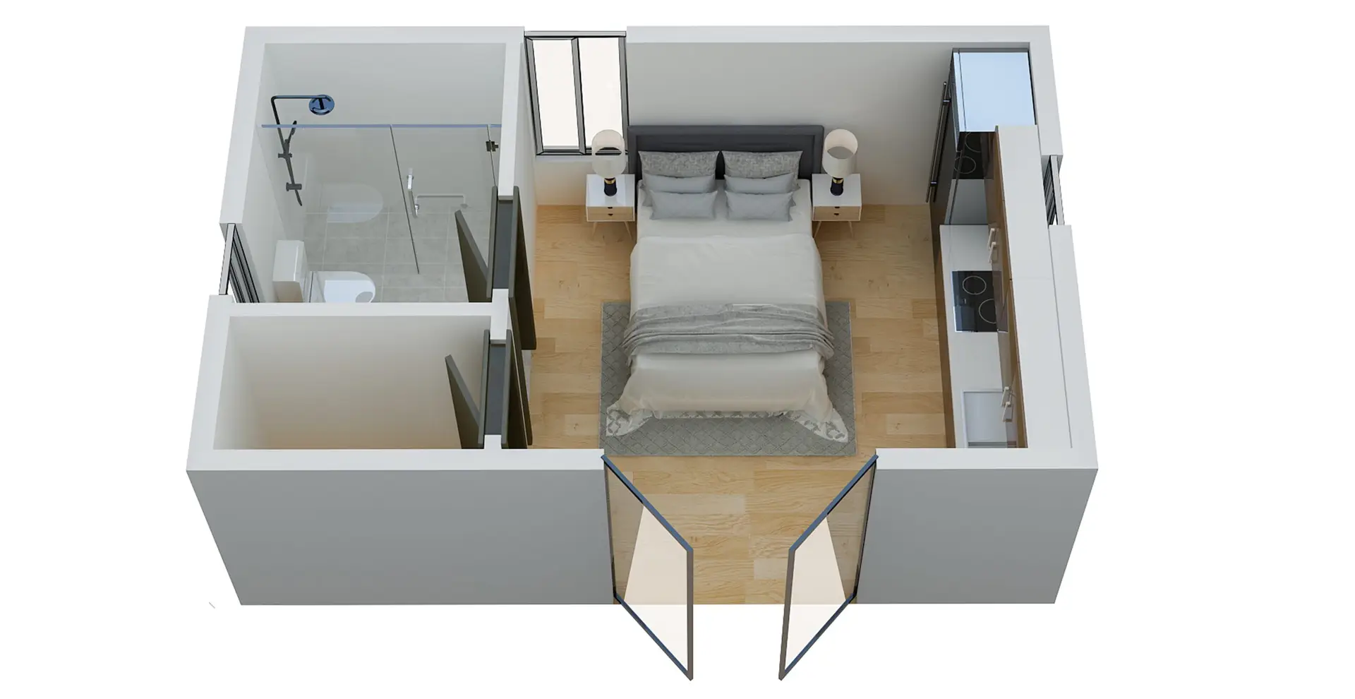 Efficient Family Living: Celeste ADU | 2 Bedrooms, 1 Bath, 530 sq. ft.